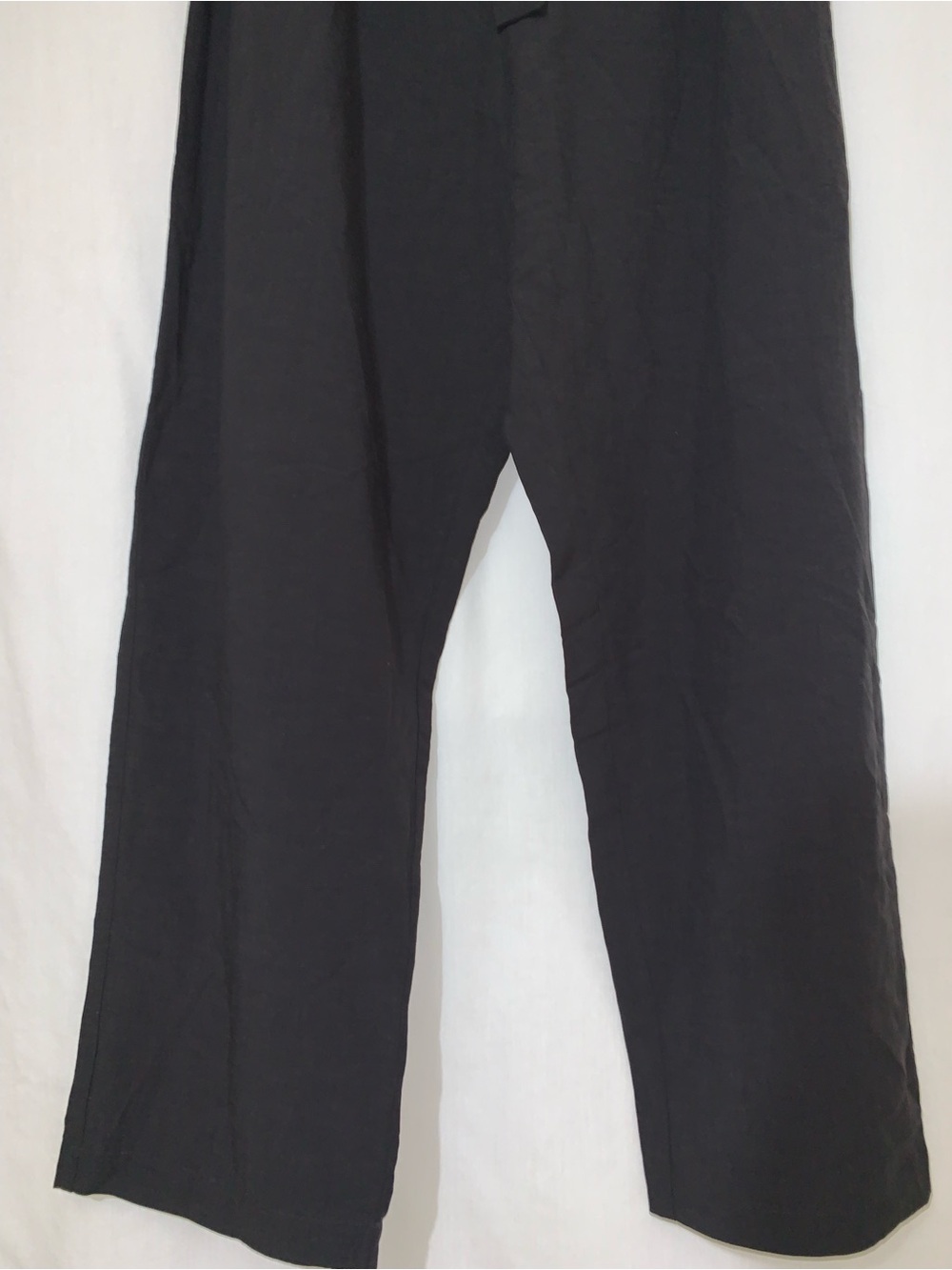 NWOT Emerson Fry Cropped Paris Paper Bag Linen Pants In Black Sizes M, XL - Picture 8 of 16
